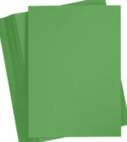 Karton - A5 - 180 G - Græsgrøn - 100 Ark