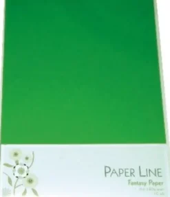 Karton - A4 - Grøn - 10 Ark - 180 G - Fantasy Paper - Paper Line