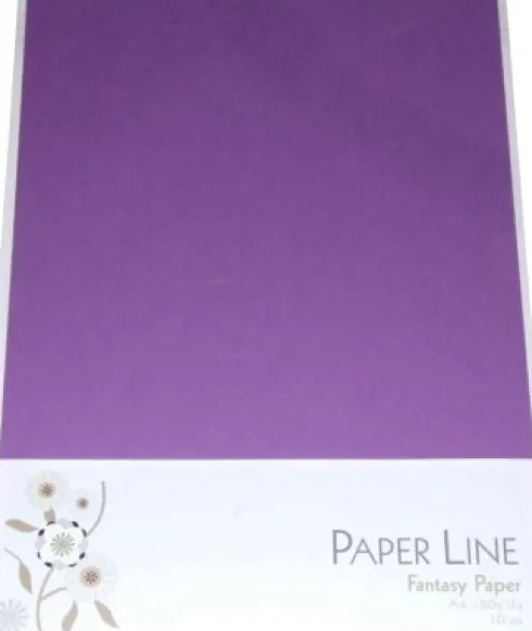 Karton - A4 - Lilla - 10 Ark - 180 G - Fantasy Paper - Paper Line