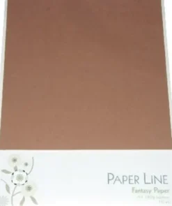 Karton - A4 - Lysebrun - 10 Ark - 180 G - Fantasy Paper - Paper Line