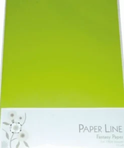 Karton - A4 - Lysegrøn - 10 Ark - 180 G - Fantasy Paper - Paper Line