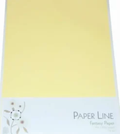 Karton - A4 - Lysegul - 10 Ark - 180 G - Fantasy Paper - Paper Line