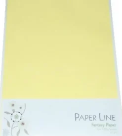 Karton - A4 - Lysegul - 10 Ark - 180 G - Fantasy Paper - Paper Line