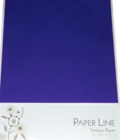 Karton - A4 - Mørkeblå - 10 Ark - 180 G - Fantasy Paper - Paper Line