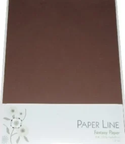 Karton - A4 - Mørkebrun - 10 Ark - 180 G - Fantasy Paper - Paper Line