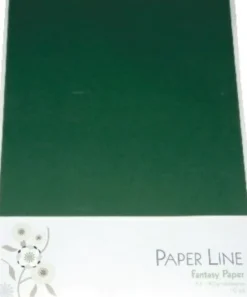 Karton - A4 - Mørkegrøn - 10 Ark - 180 G - Fantasy Paper - Paper Line