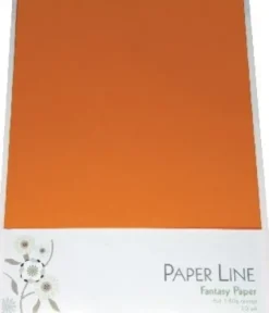 Karton - A4 - Orange - 10 Ark - 180 G - Fantasy Paper - Paper Line