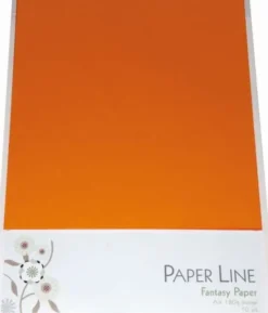 Karton - A4 - Orange - 10 Ark - 180 G - Fantasy Paper - Paper Line