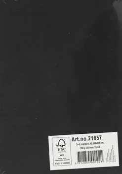 Karton - A5 - Sort - 100 Ark