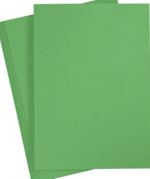 Karton - A4 - 210X297 MM - 180 G - Græsgrøn - 20 Stk