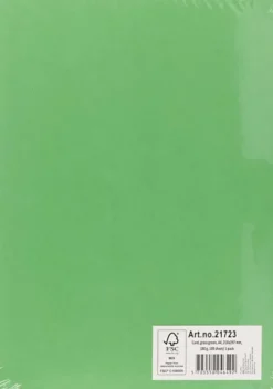 Karton - A4 - 210X297 MM - 180 G - Græsgrøn - 100 Stk