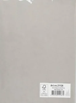 Karton - A4 - 210X297 MM - 180 G - Grå - 20 Stk