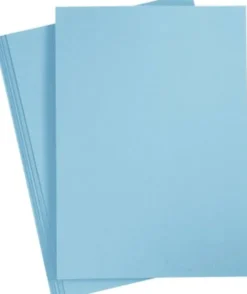 Karton - A4 - 210X297 MM - 220 G - Lyseblå - 10 Stk