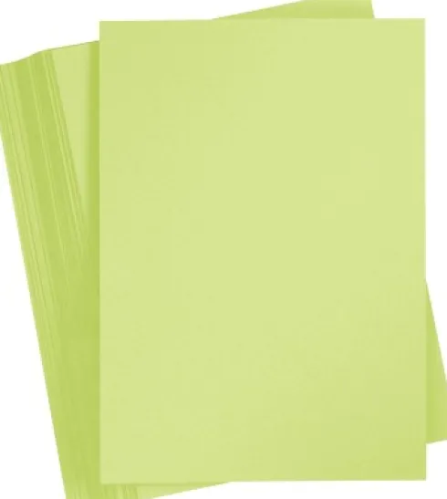 Karton - A4 - 210X297 MM - 180 G - Lys Grøn - 100 Stk