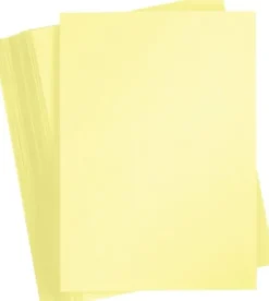 Karton - A4 - 210X297 MM - 180 G - Lys Gul - 100 Stk