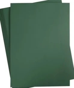 Karton - A2 - 420X594 MM - 180 G - Mørk Grøn - 100 Ark
