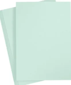 Karton - A4 - 210X297 MM - 210 G - Pastel Grøn - 10 Stk
