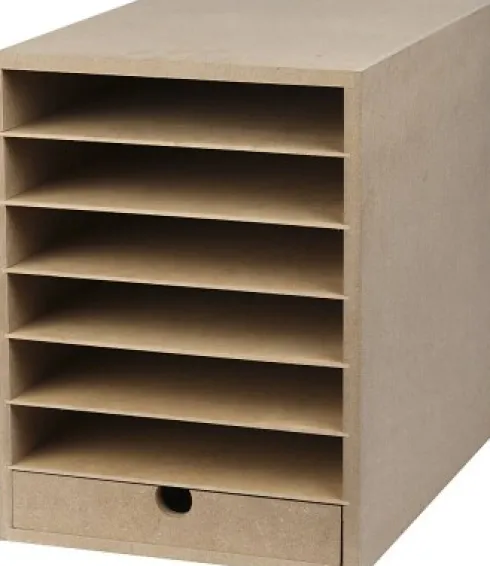 Kartonreol - H 31,5 CM - D 32 CM - B 24,3 CM - A4 - 1 Stk