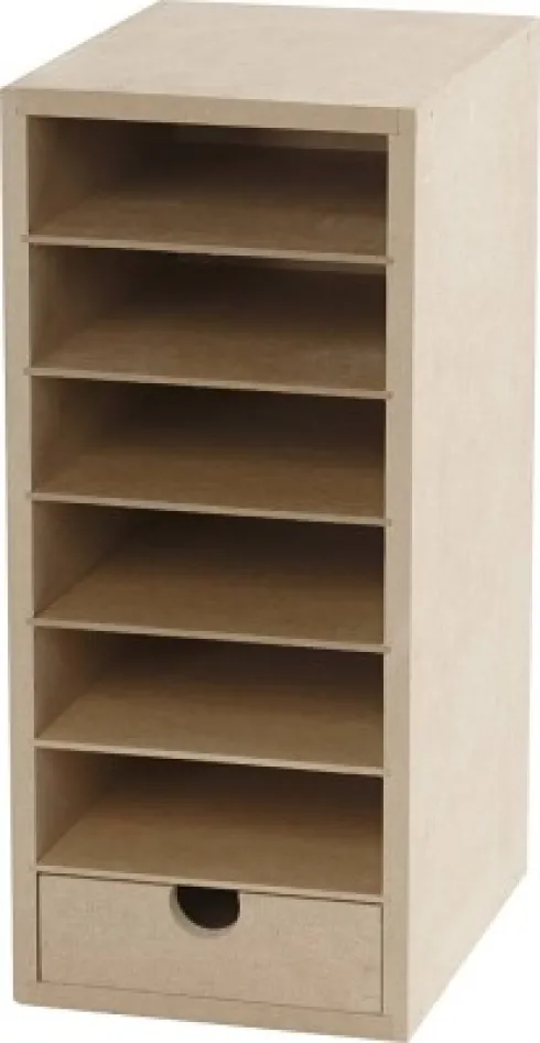Kartonreol - H 31,5 CM - D 18 CM - B 14 CM - A6 - 1 Stk