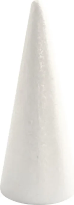 Kegle - H 19,5 CM - Ø 7 CM - Hvid - 1 Stk