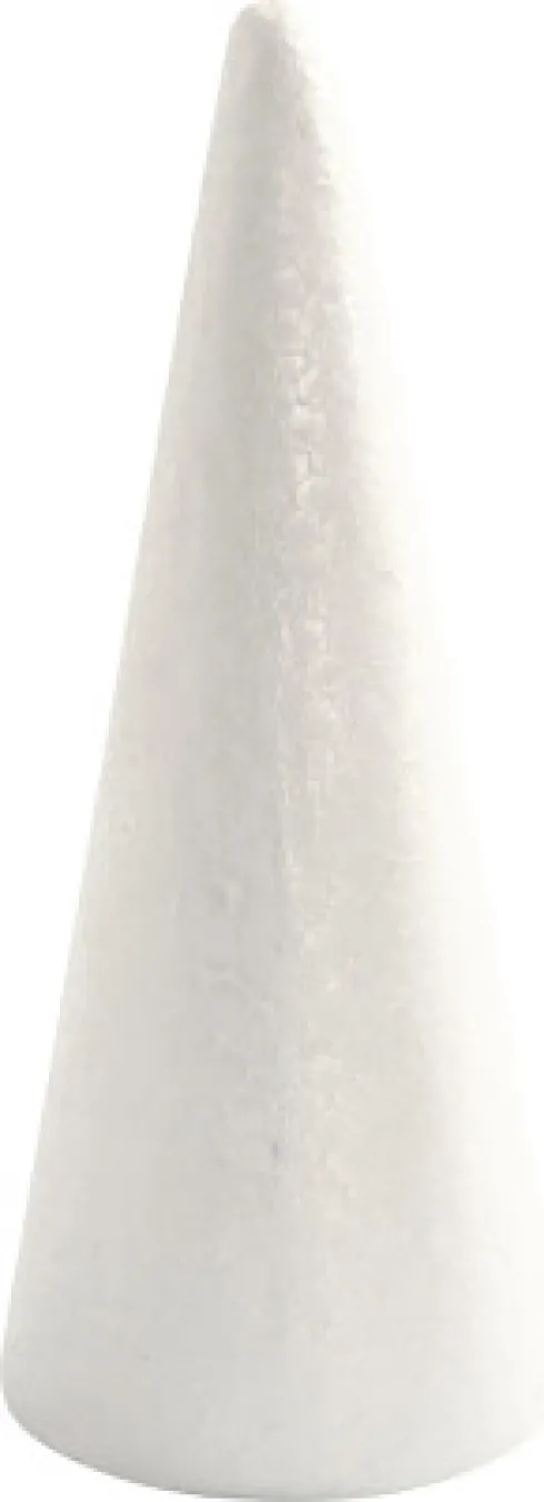 Kegle - H 19,5 CM - Ø 7 CM - Hvid - 1 Stk