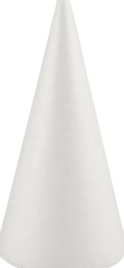 Kegle - H 19,5 CM - Ø 7 CM - Hvid - 1 Stk