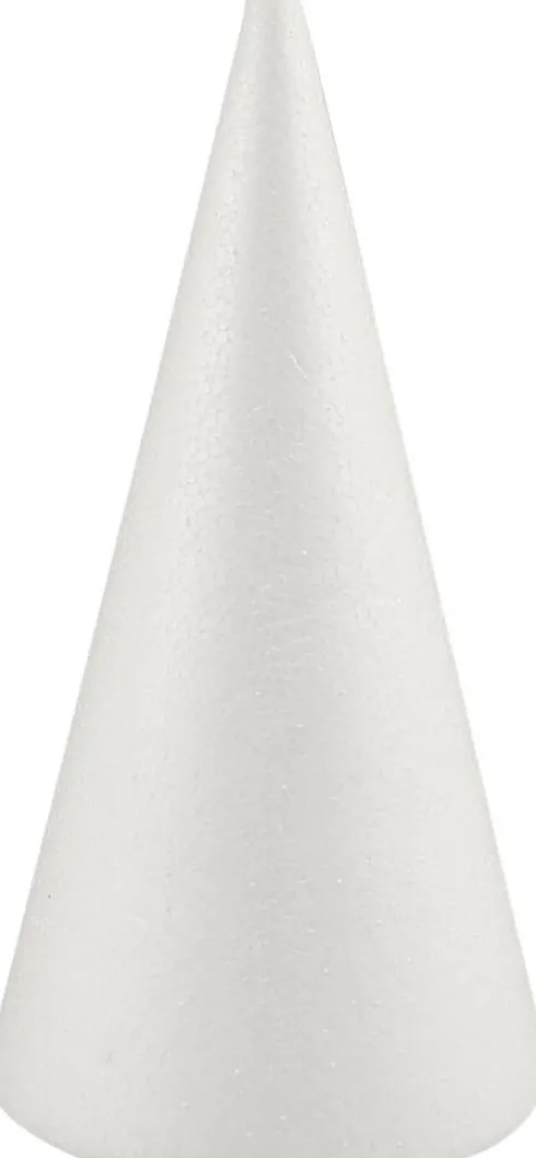 Kegle - H 19,5 CM - Ø 7 CM - Hvid - 1 Stk