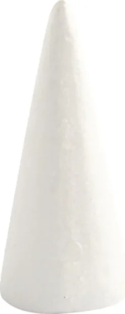 Kegle - H 14,5 CM - Ø 6 CM - Hvid - 5 Stk