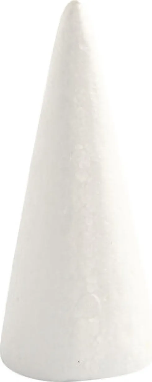 Kegle - H 14,5 CM - Ø 6 CM - Hvid - 5 Stk