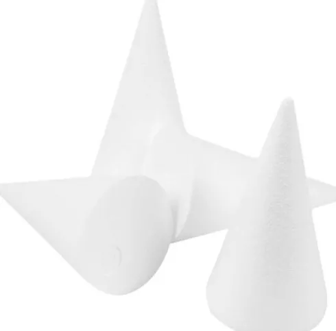 Kegle - H 14,5 CM - Ø 6 CM - Hvid - 25 Stk