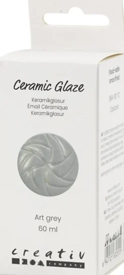 Keramik Glasur - 984-1101 C - Dækkende - Art Grey - 60 ML