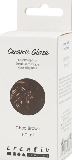 Keramik Glasur - 984-1101 C - Dækkende - Chocolate Brown - 60 ML