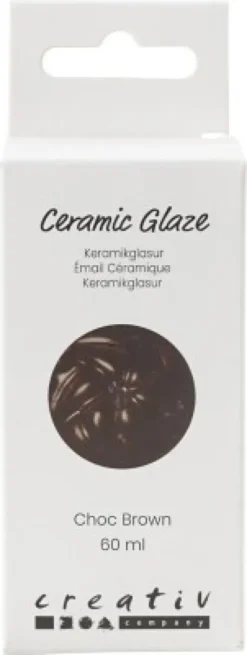 Keramik Glasur - 984-1101 C - Dækkende - Chocolate Brown - 60 ML
