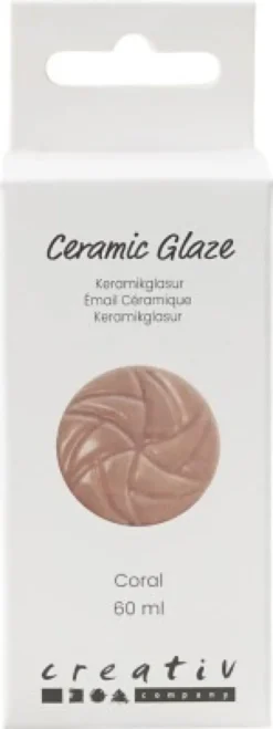 Keramik Glasur - 984-1101 C - Dækkende - Coral - 60 ML