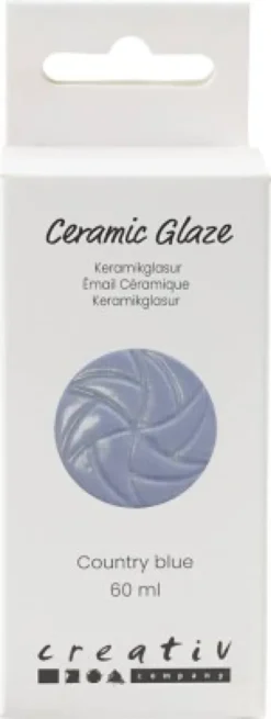 Keramik Glasur - 984-1101 C - Dækkende - Country Blue - 60 ML