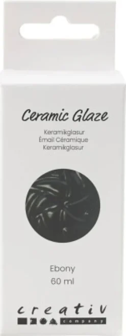 Keramik Glasur - 984-1101 C - Dækkende - Ebony - 60 ML