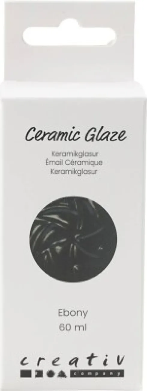 Keramik Glasur - 984-1101 C - Dækkende - Ebony - 60 ML
