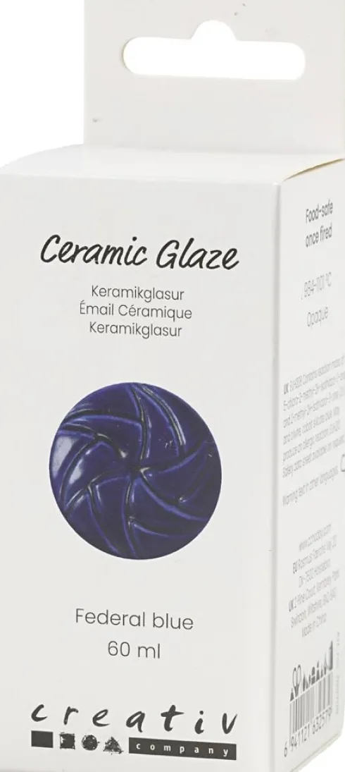 Keramik Glasur - 984-1101 C - Dækkende - Federal Blue - 60 ML