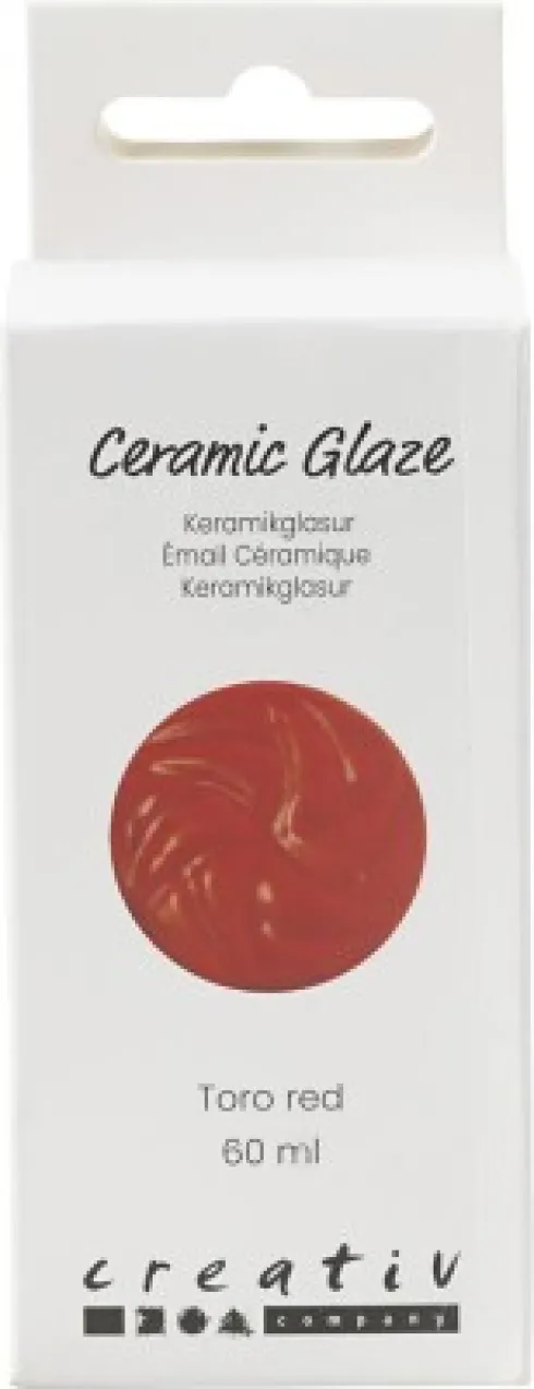 Keramik Glasur - 984-1101 C - Dækkende - Toro Red - 60 ML