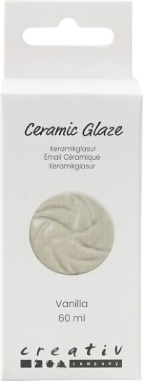 Keramik Glasur - 984-1101 C - Dækkende - Vanilla - 60 ML