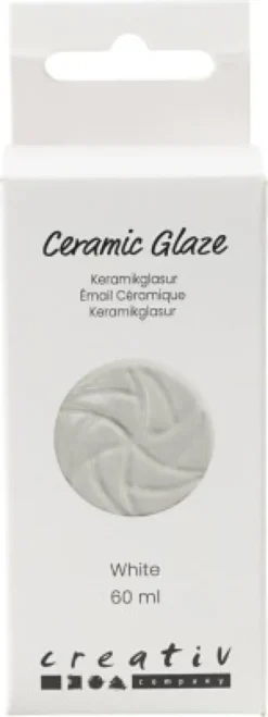 Keramik Glasur - 984-1101 C - Dækkende - White - 60 ML