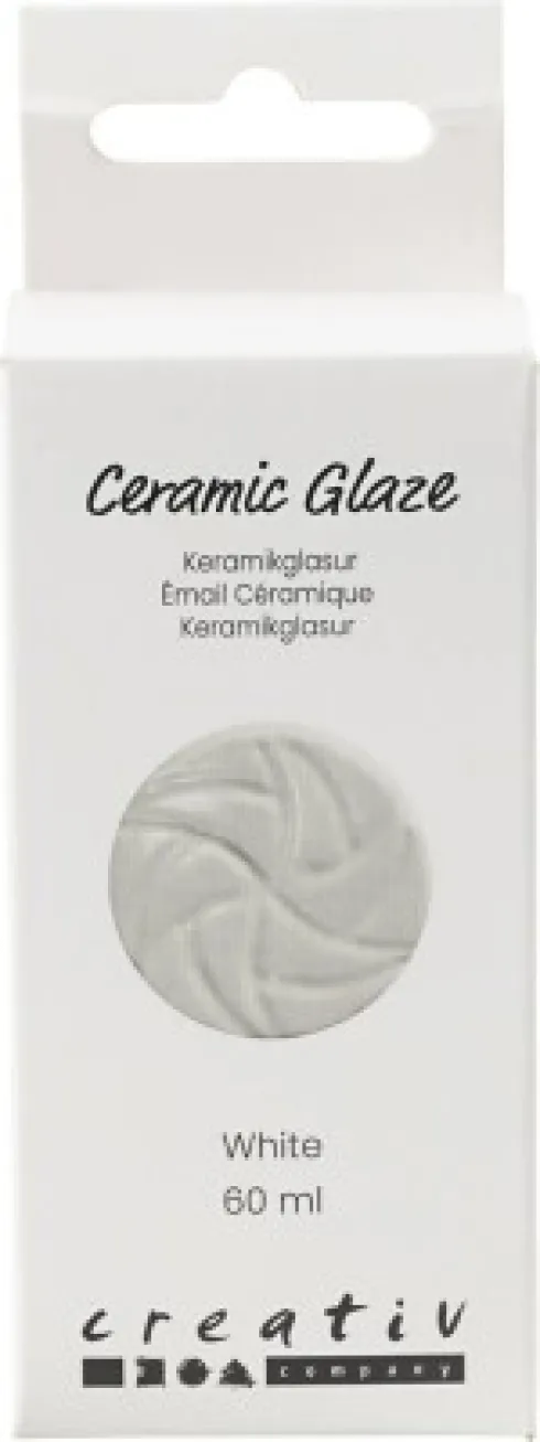 Keramik Glasur - 984-1101 C - Dækkende - White - 60 ML