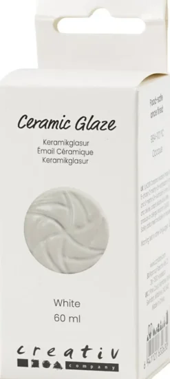 Keramik Glasur - 984-1101 C - Dækkende - White - 60 ML