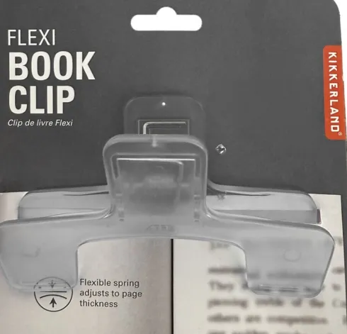 Kikkerland - Flexi Book Clip - Flexibel Sideholder Til Bog
