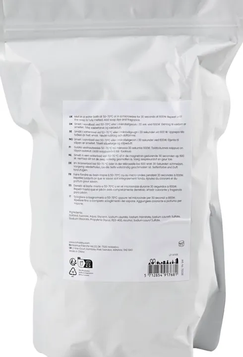 Klar Sæbemasse - Granulat - 1000 G