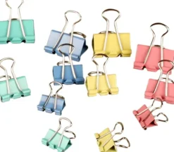 Klemmer - B 15-19-25 MM - Pastelfarver - 30 Assorterede