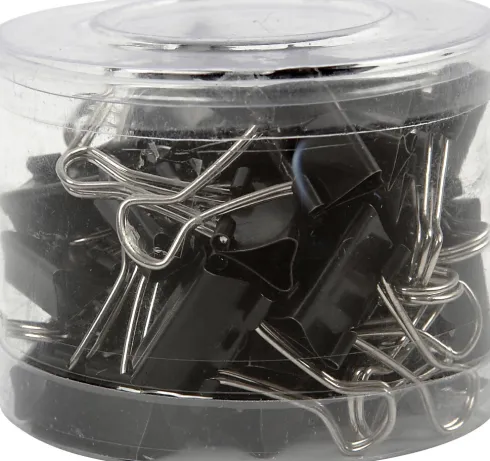 Klemmer - B 19 MM - Sort - 40 Stk