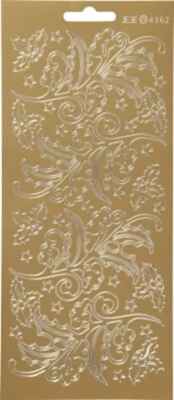 Klistermærker - Kristtorn - Guld