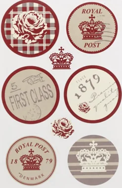 Klistermærker - Royal Post Vivi Gade - 4 Ark