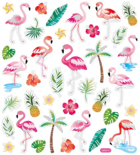 Klistermærker Til Børn - Flamingo